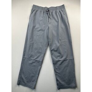 Mondetta Gray Women's Drawstring Pants Sz Large Casual Cozy Wide Leg Workwear